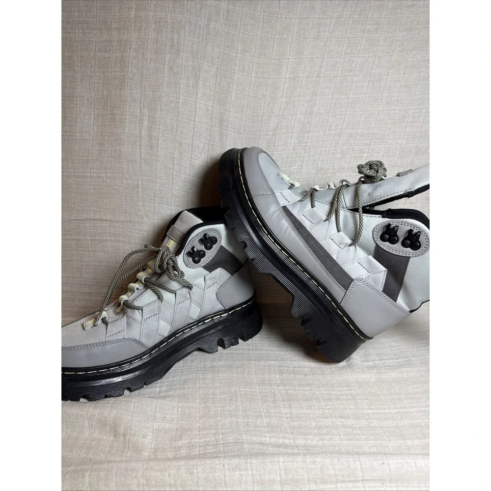 Dr Martens Boury‎ Size 9 Woman - 8 Men Boots Gray Black Chunky Casual NEW-no box